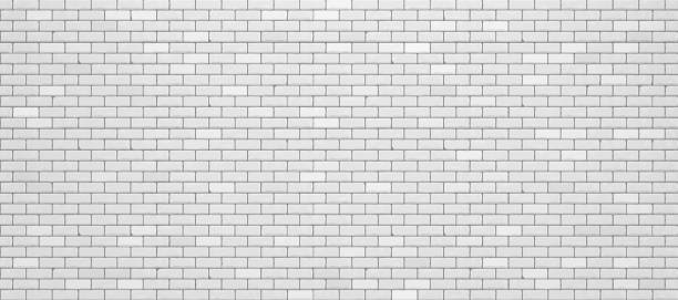 Realistic white brick wall. Vector illustration Realistic white brick wall. Vector illustration brick wall stock illustrations