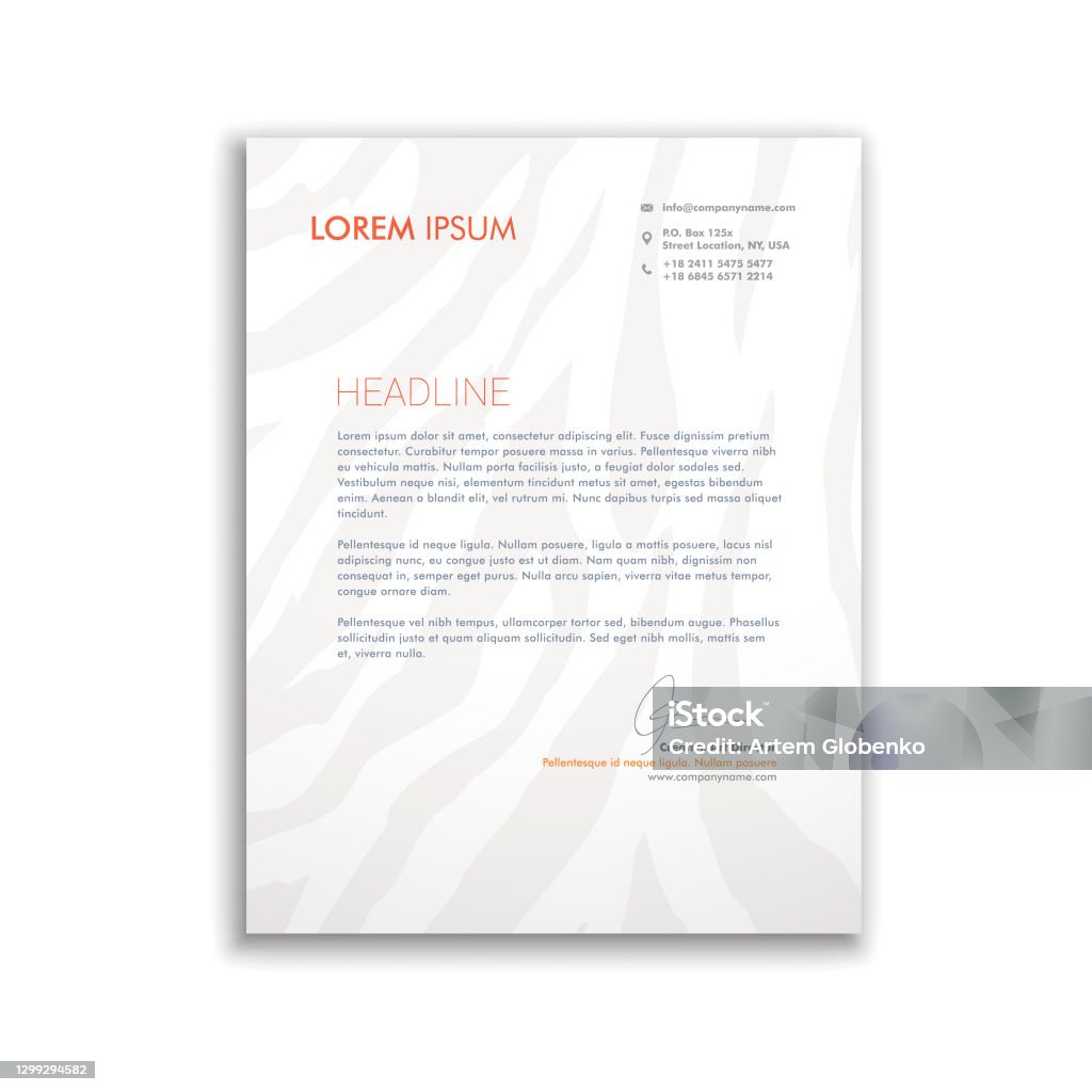 Documento Letra Vetores de Modelo De Design De Documentos Folha Branca Com Textura Tipo ...