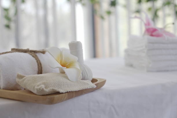 istock Spa accessories,Beautiful composition of spa , spa relax concept,  herbs for massage, beautiful sap set on wood table,For marketing products 1299294965