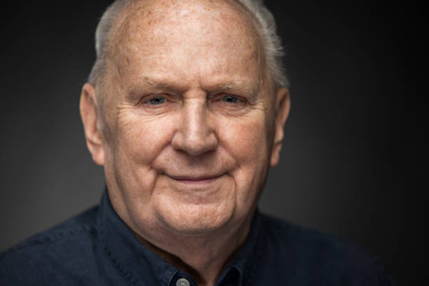 istock Portrait of over 80 year old man 1299298109