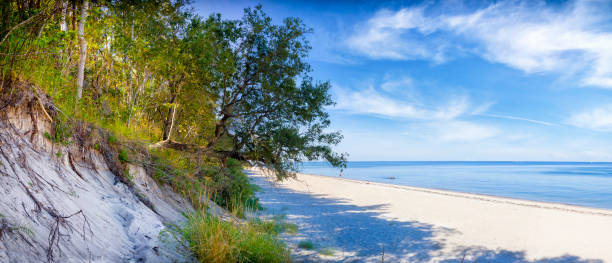 Vacations in Poland - Baltic seashore in Pobierowo, small tourists resort in west pomeranian voivodeship