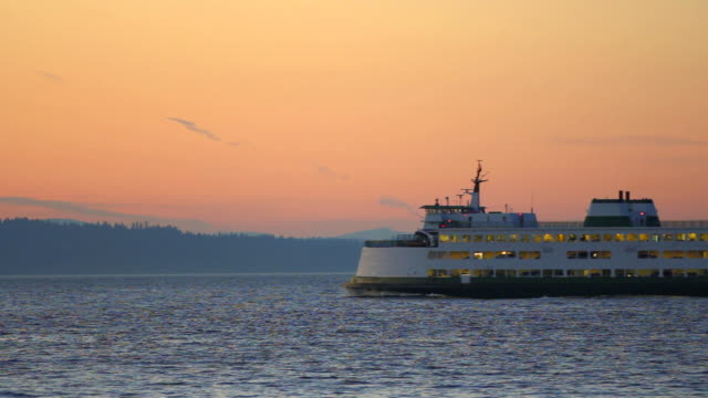 Seattle Ferry Passing By