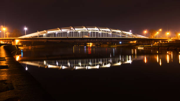 istock the illuminated bridge over the Vistula River in Krakow 1299303351