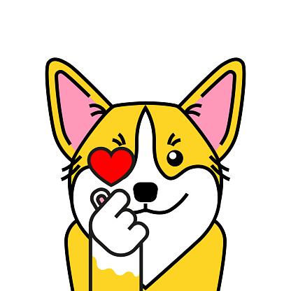 Cute Welsh Corgi Dog Loves K Pop Stock Illustration - Download Image Now -  Meme, Dog, Animal - iStock