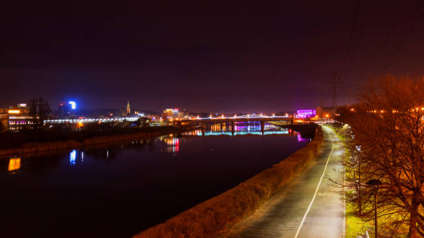 istock the illuminated bridge over the Vistula River in Krakow 1299303705
