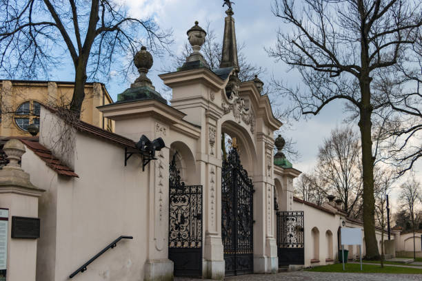 Gate at the church on Skalka. Cracow. Poland