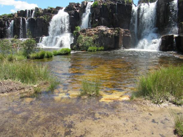 istock Falls of Couros river in Chapada dos Veadeiros 1299303950