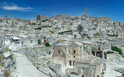 Landscape of the historic center of Matera