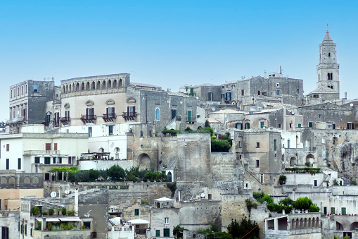 Aerial view of the historic center of Matera