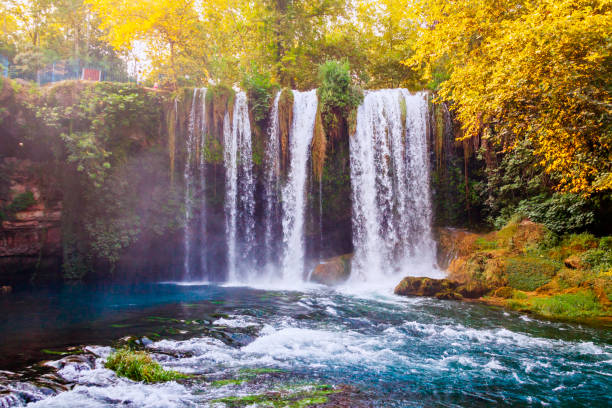 istock Duden waterfall park in Antalya Turkey 1299306455