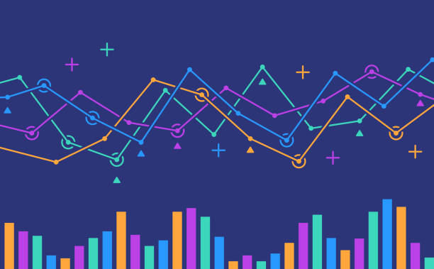 680+ Line Graph Background Stock Illustrations, Royalty-Free Vector ...