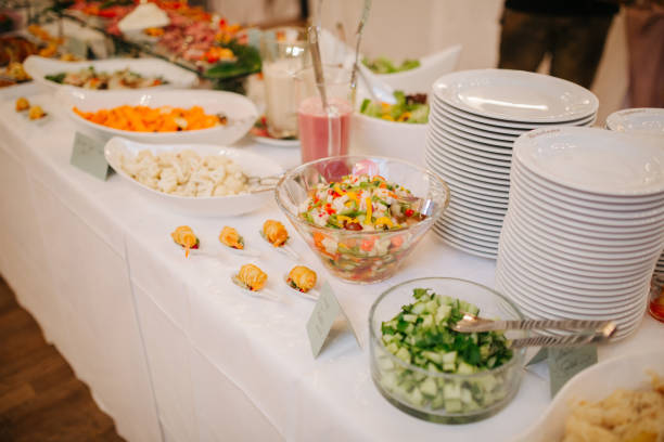 istock Food at a wedding reception 1299311567