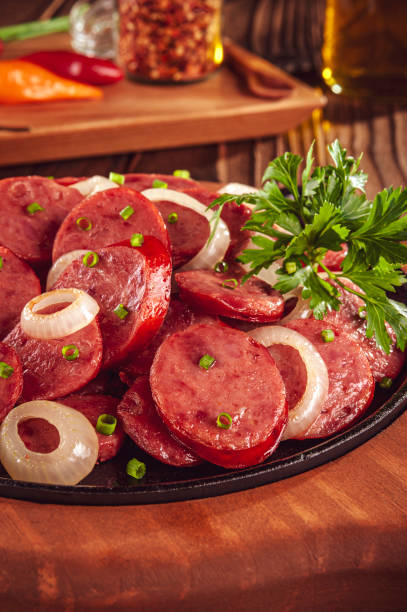 istock Smoked calabrese sausage 1299313725