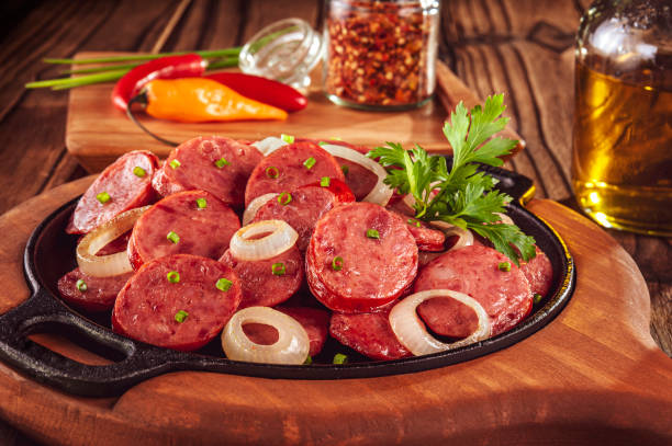 istock Smoked calabrese sausage 1299313808