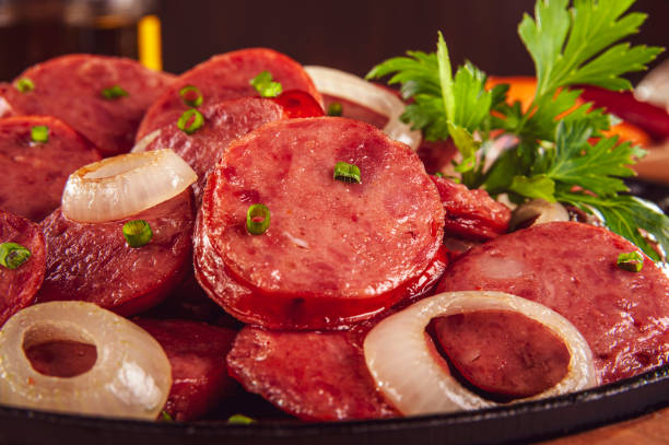 istock Smoked calabrese sausage 1299313839