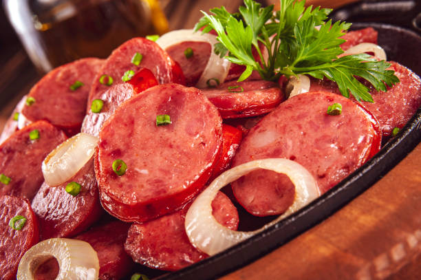 istock Smoked calabrese sausage 1299313887