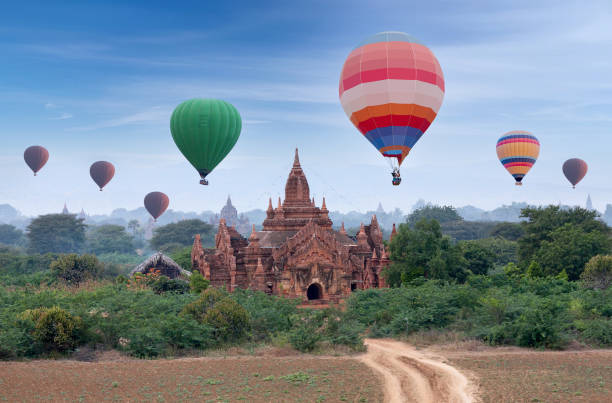 istock Hot air balloons flying over Bagan, Mandalay division, Myanmar 1299314999