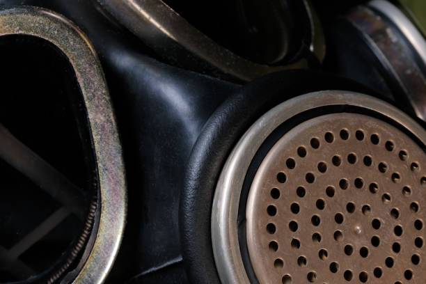 istock Old military officer's gas mask 1299322372