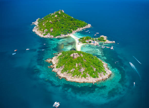 istock Koh Nang Yuan aerial view, Thailand 1299333305