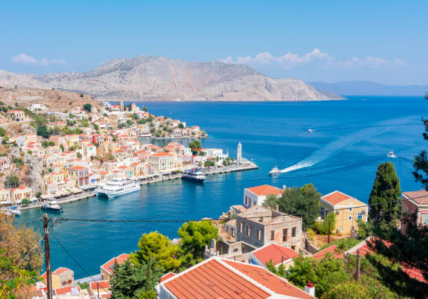istock Symi town cityscape, Dodecanese islands, Greece 1299333314