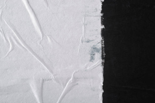 istock White and black paper with folds. Paper texture. 1299333386
