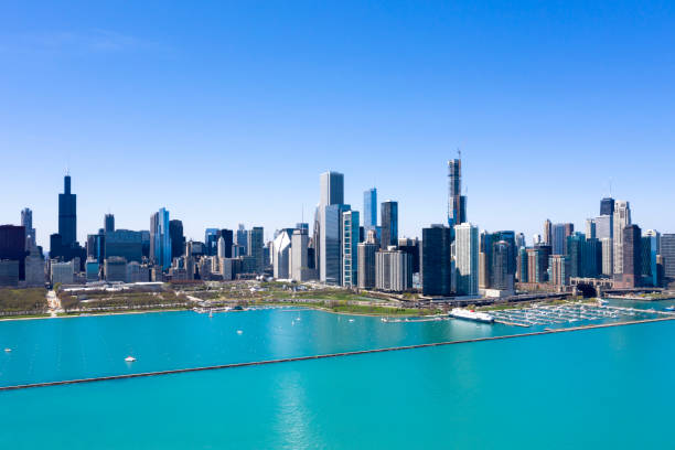 istock Chicago Cityscape, Aerial View 1299342675