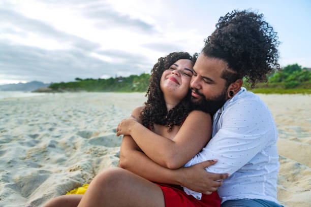 istock Happy couple on their honeymoon 1299350012