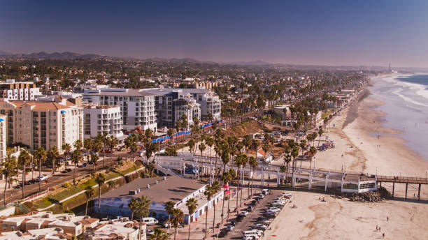 istock Aerial View Along the Coast from Oceanside to Carlsbad 1299355729
