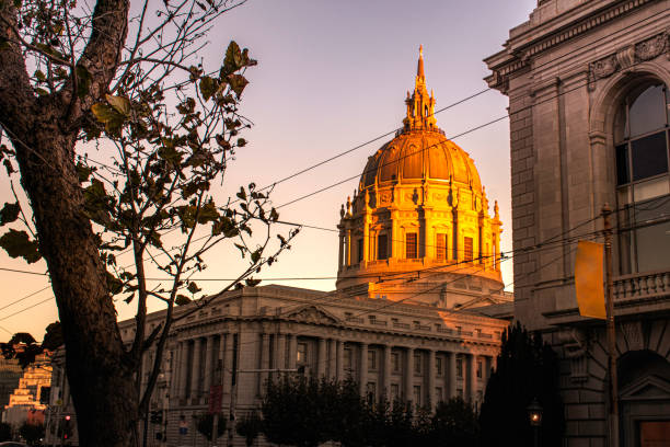istock San Francisco city hall at sunset. 1299356537