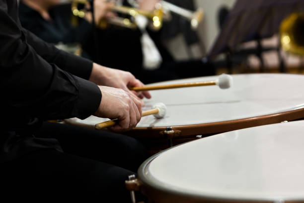 istock Hands of a musician playing the timpani 1299364269