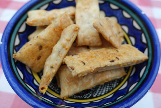 istock Cheese and cumin cookies  Aperitif cookies 1299380297