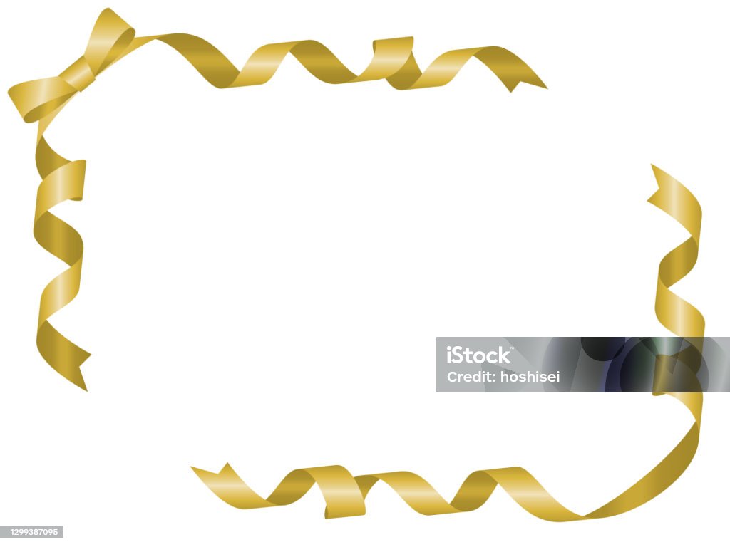 Frame Wrap Ribbon Wrapped Ribbon Frame Background Material Stock Illustration - Download ...