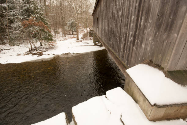 istock Comstock Covered Bridge over the Salmon River in Colchester, Connecticut. 1299387140