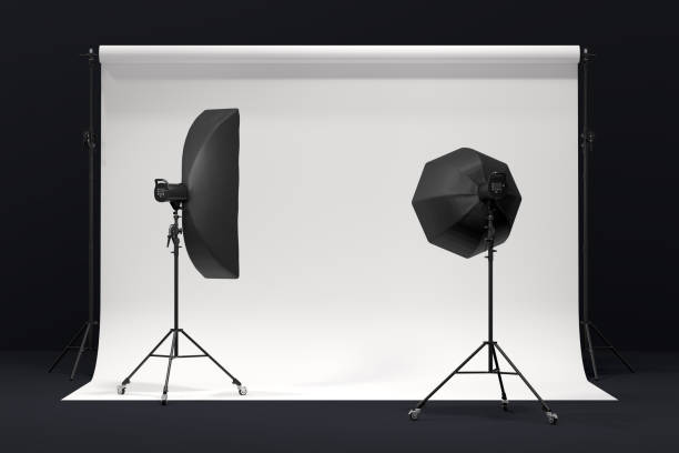 istock Photography photo studio with professional lighting equipment on background 1299398882