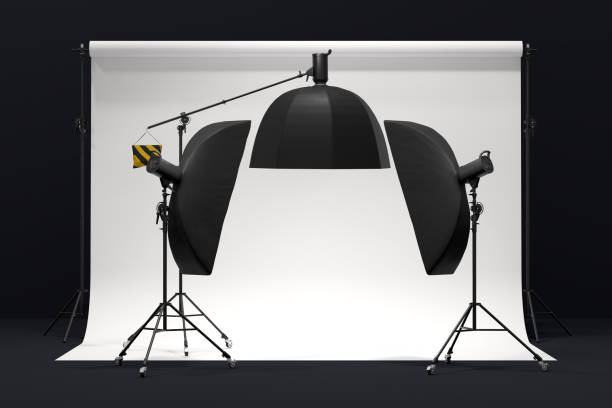istock Photography photo studio with professional lighting equipment on background 1299398900