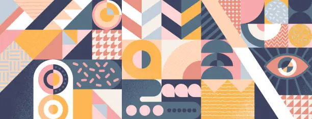 Vector illustration of Abstract geometric background