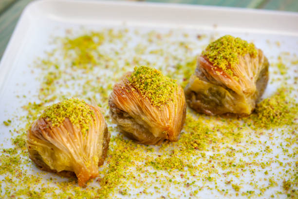 istock Turkish dessert baklava on plate 1299405978