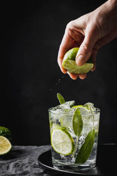 istock Lime water in the glass. 1299406943
