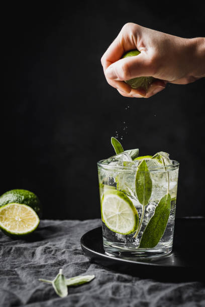 istock Lime water in the glass. 1299406945