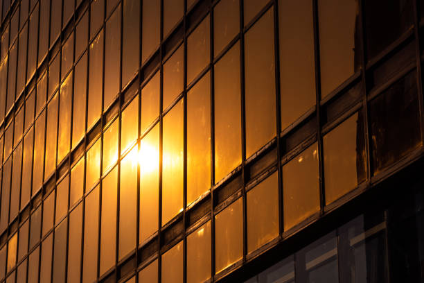 istock Low angle view of skyscrapers in city 1299407015