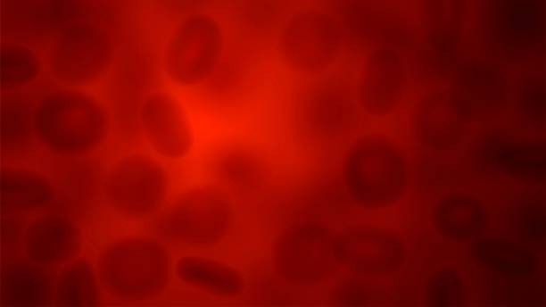 Blood cells Blurred human blood cells, movement of erythrocytes in blood vessels blood cell stock illustrations