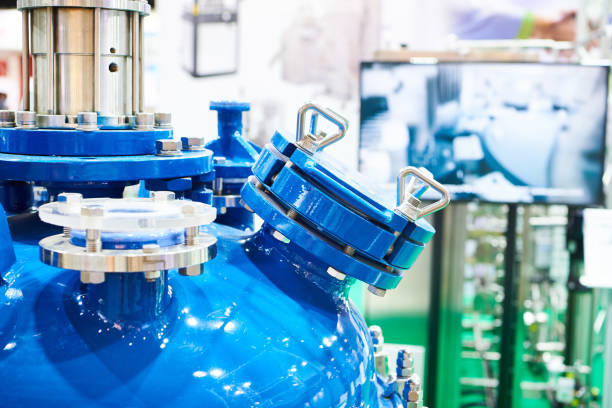 istock Laboratory chemical metal reactor 1299410920