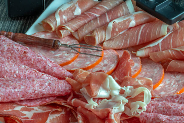 istock Various charcuterie for raclette 1299413872
