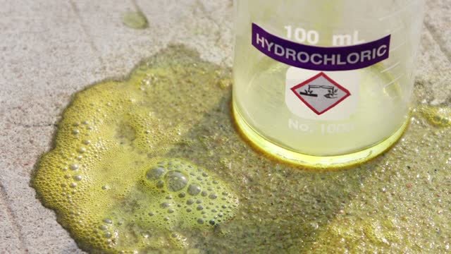 Hydrochloric acid leak
