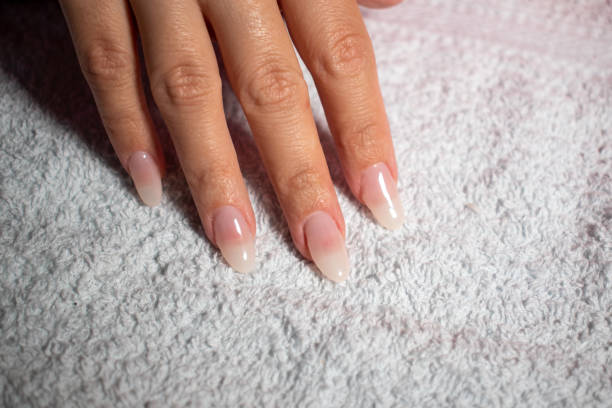 istock Gel nail polish. Aesthetic concept 1299427673