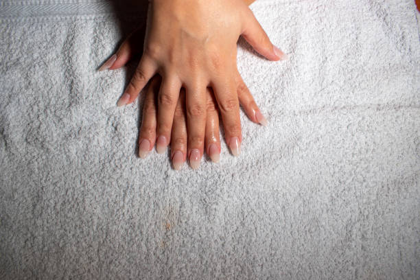 istock Gel nail polish. Aesthetic concept 1299427686