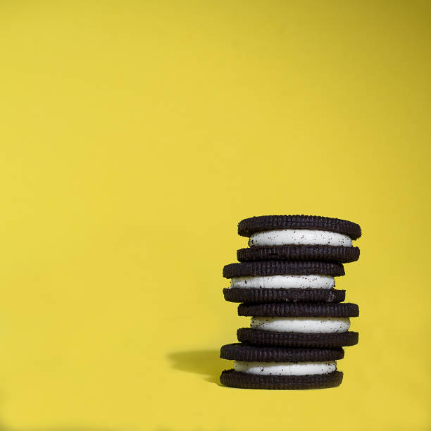 istock chocolate cookies on a yellow background 1299441759