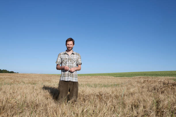 Person Ina Feild Free Stock Photo of Man Standing in Field With Beard | Download Free ...