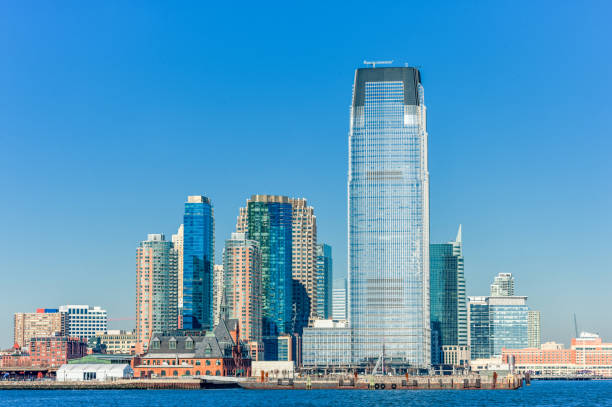 istock Cityscape with Jersey. Hudson River 1299443192