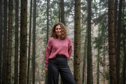 Adult Woman posing in the Forest